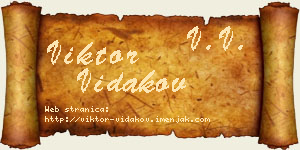 Viktor Vidakov vizit kartica